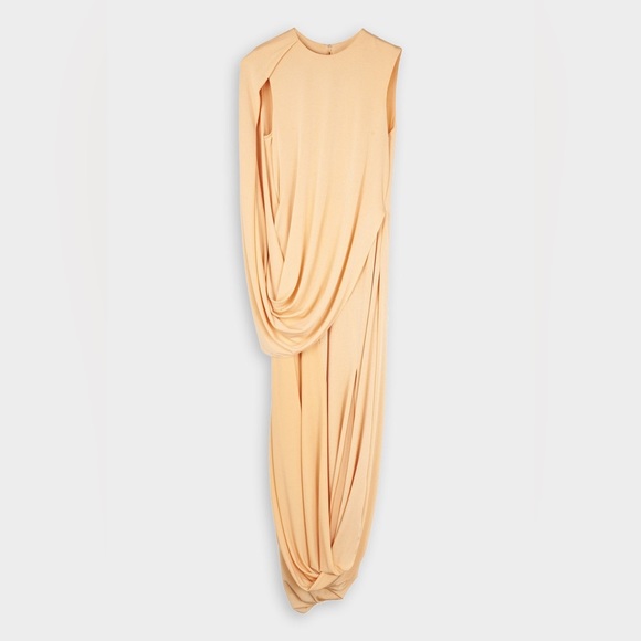NWT! $695 Jonathan Simkhai Roxi Draped Jersey Dress - Picture 2 of 5
